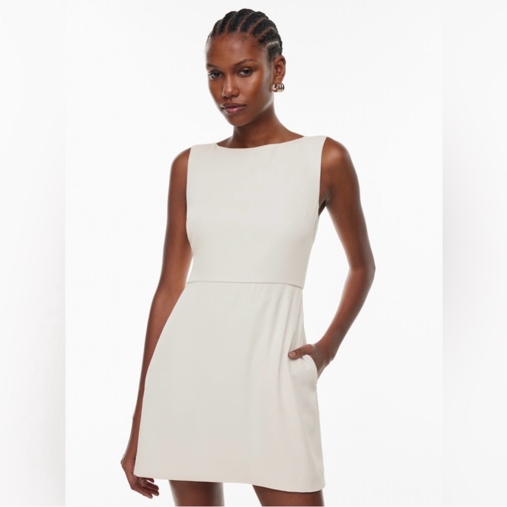 Aritzia Babaton Off White Ivory Spectre Dress - Size 6